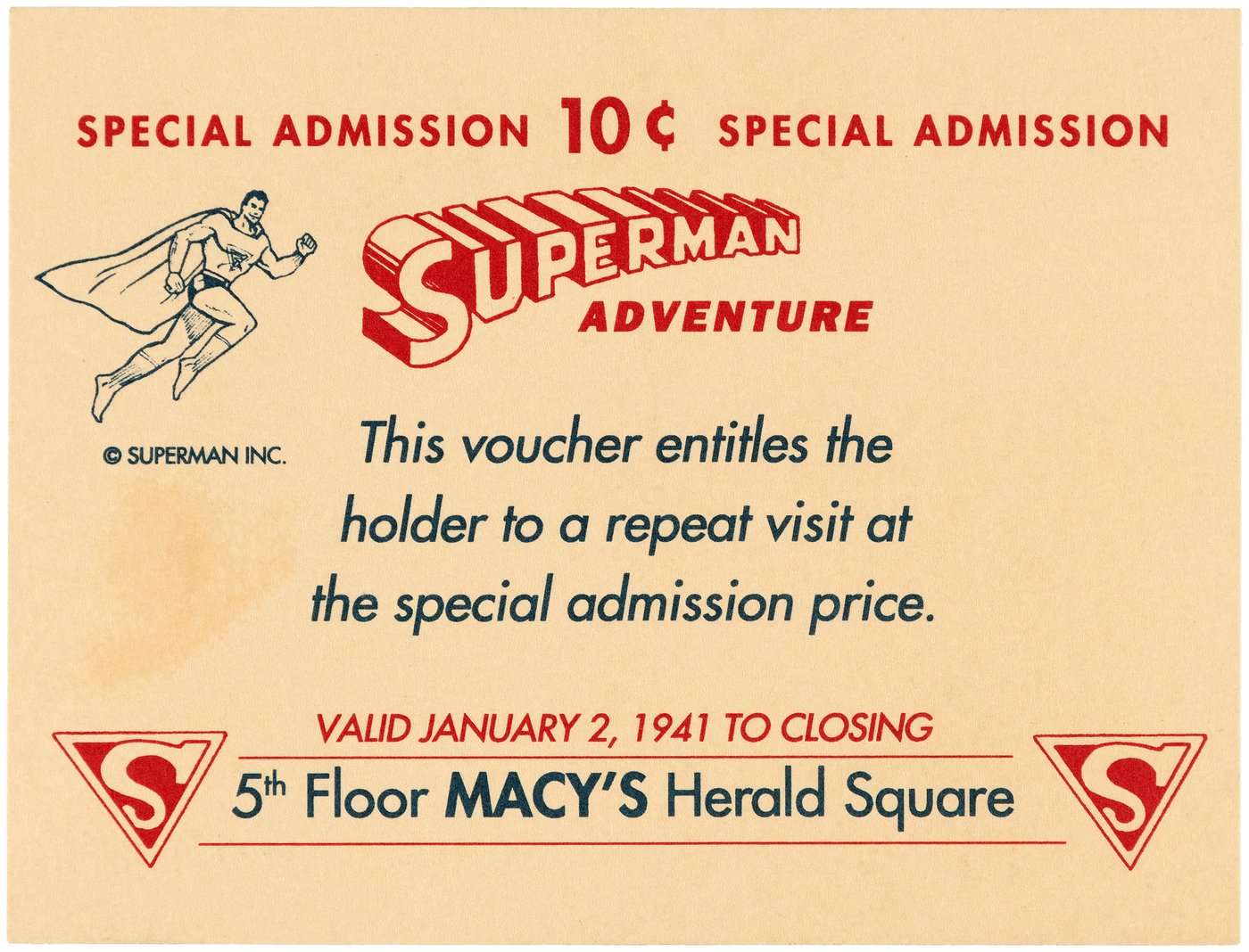 hake-s-macy-s-superman-adventure-special-admission-voucher