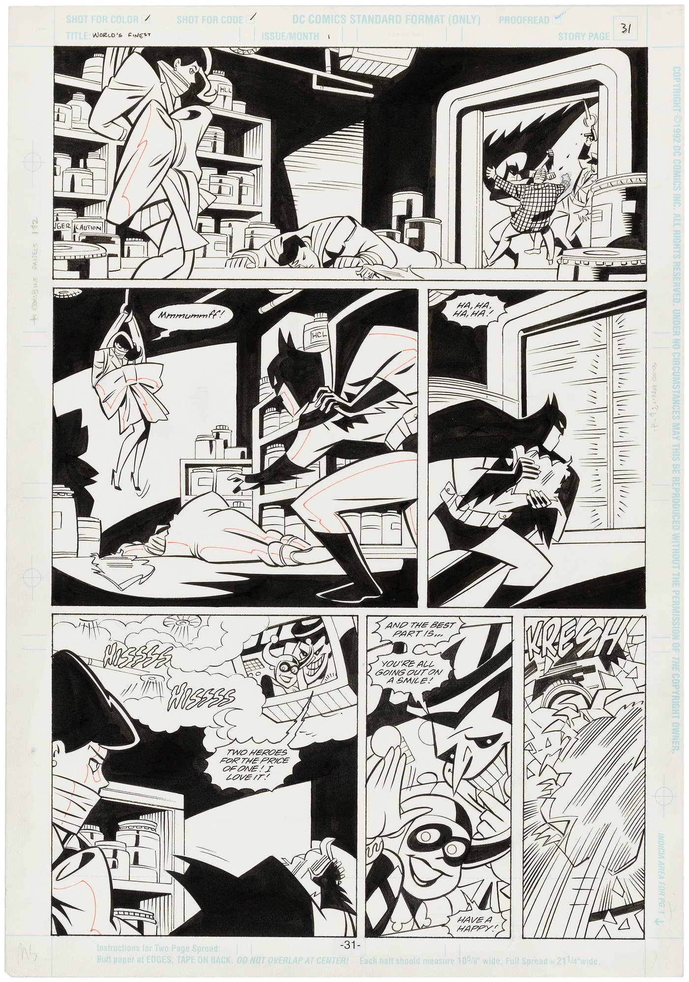 Hake's - Batman & Superman Adventures World's Finest Issue #1 Pages 30 