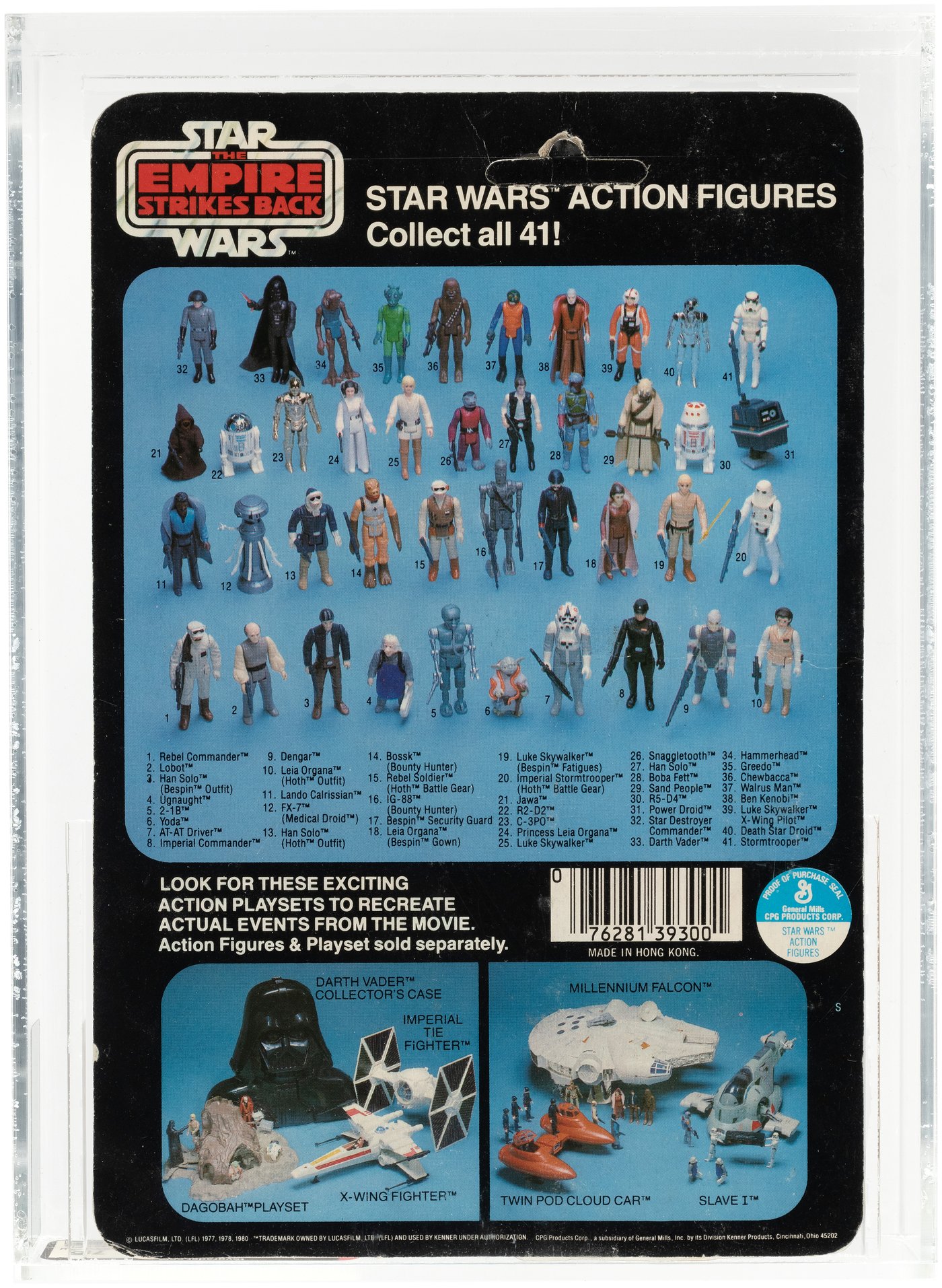 Hake's - STAR WARS: THE EMPIRE STRIKES BACK - LOBOT 41 BACK-D AFA 75 Y ...