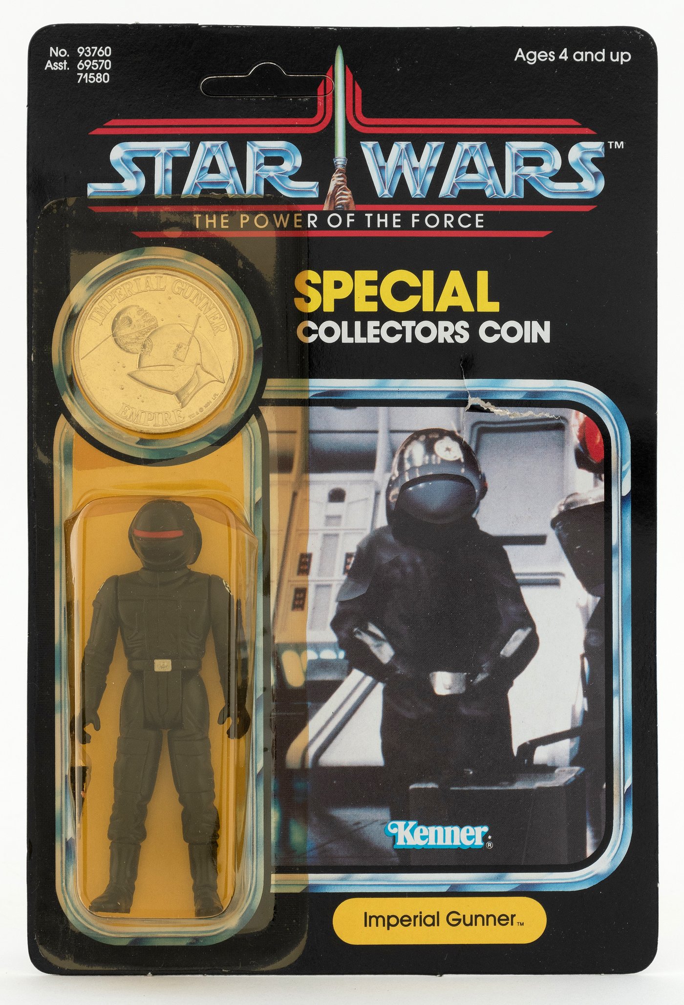 Hake's "STAR WARS THE POWER OF THE FORCE IMPERIAL GUNNER" 92 BACK