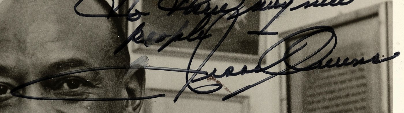 Hakes Olympic Gold Medalist Jesse Owens Signed Photo