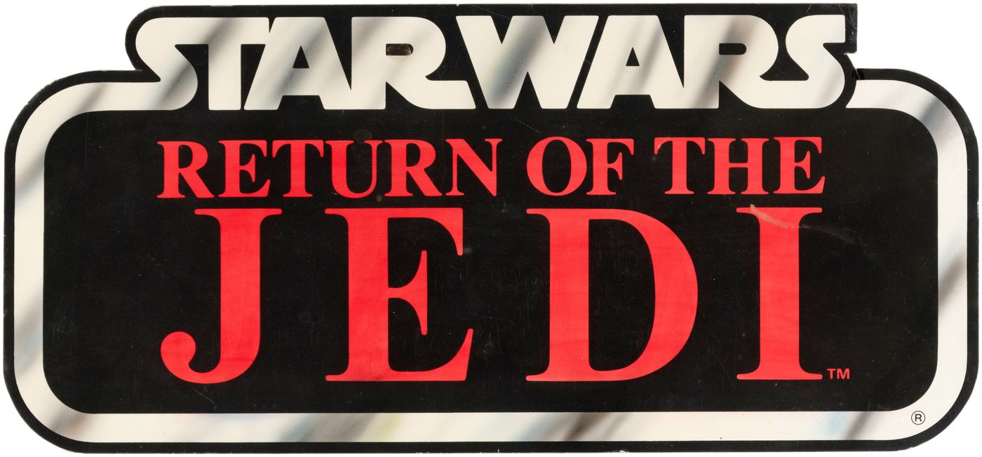 Hake's - STAR WARS: RETURN OF THE JEDI RARE 1983 TOY FAIR SIGN.