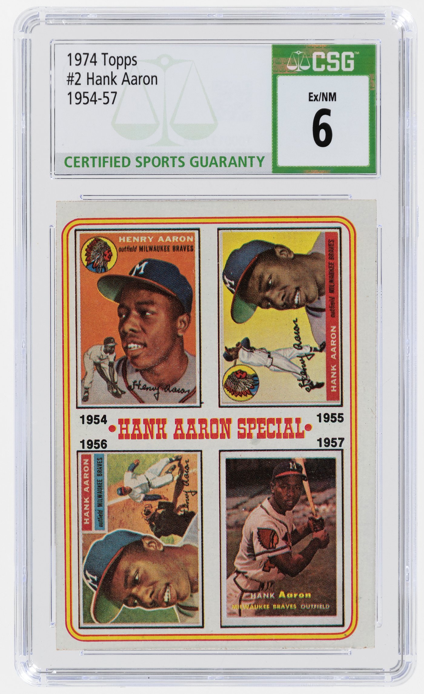 1974 Topps Hank Aaron (Aaron Special 1954-57)