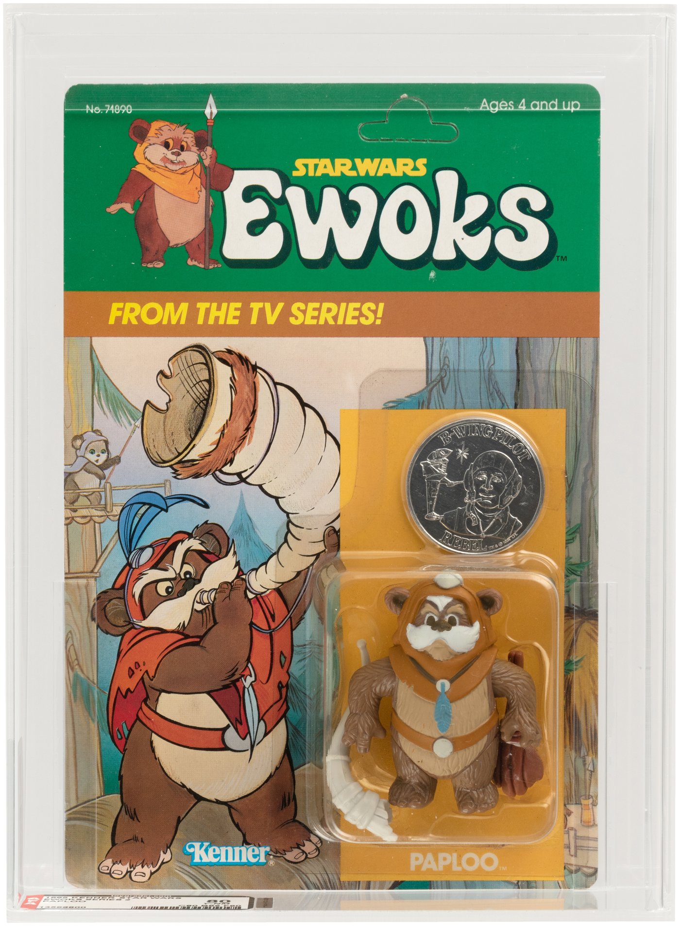 Star Wars Ewoks Paploo Cartoon offers Original Cel measures approximately 12” x 9”