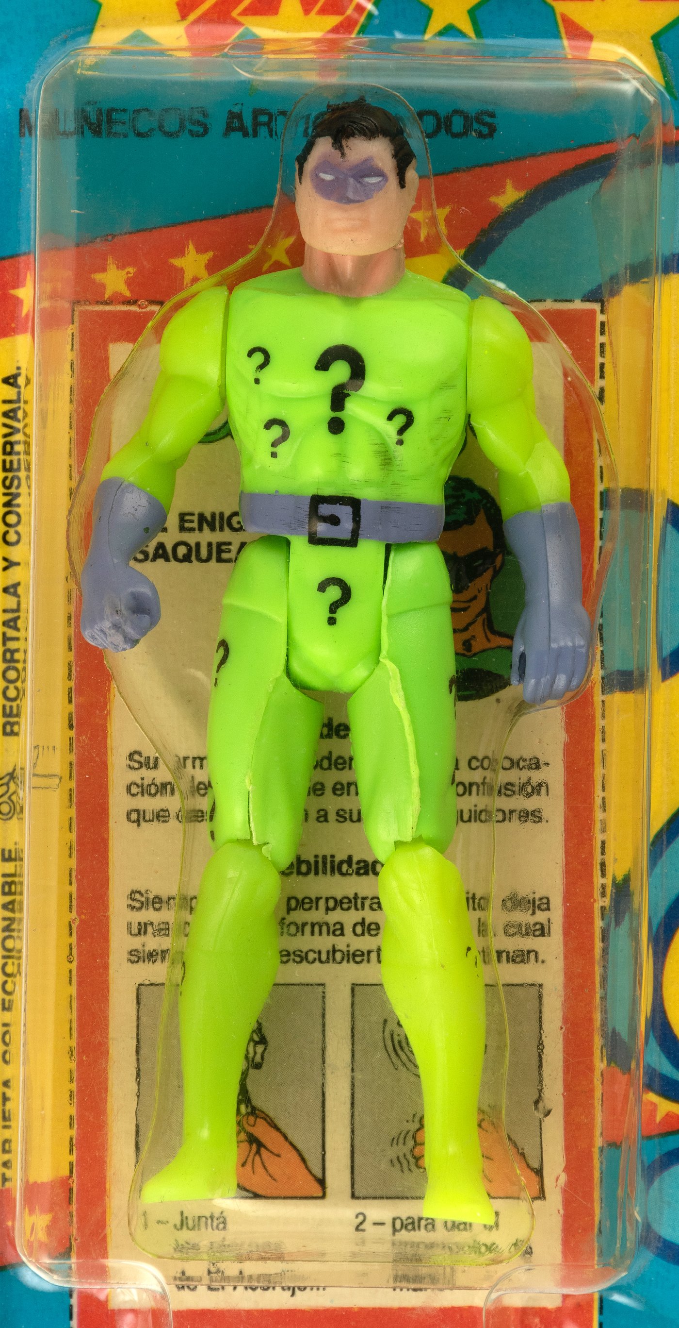 Custom Kenner Super Powers - SUPER AMIGOS RIDDLER - Mint-on-Card!