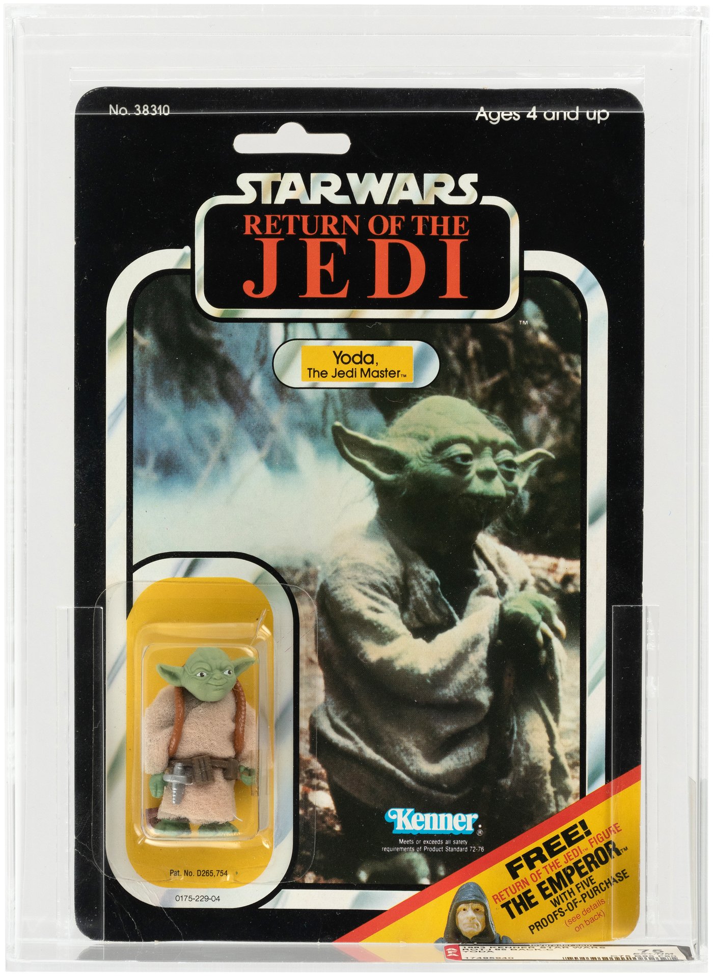 Hake's - STAR WARS: RETURN OF THE JEDI - YODA 65 BACK-C AFA 75 EX+/NM ...