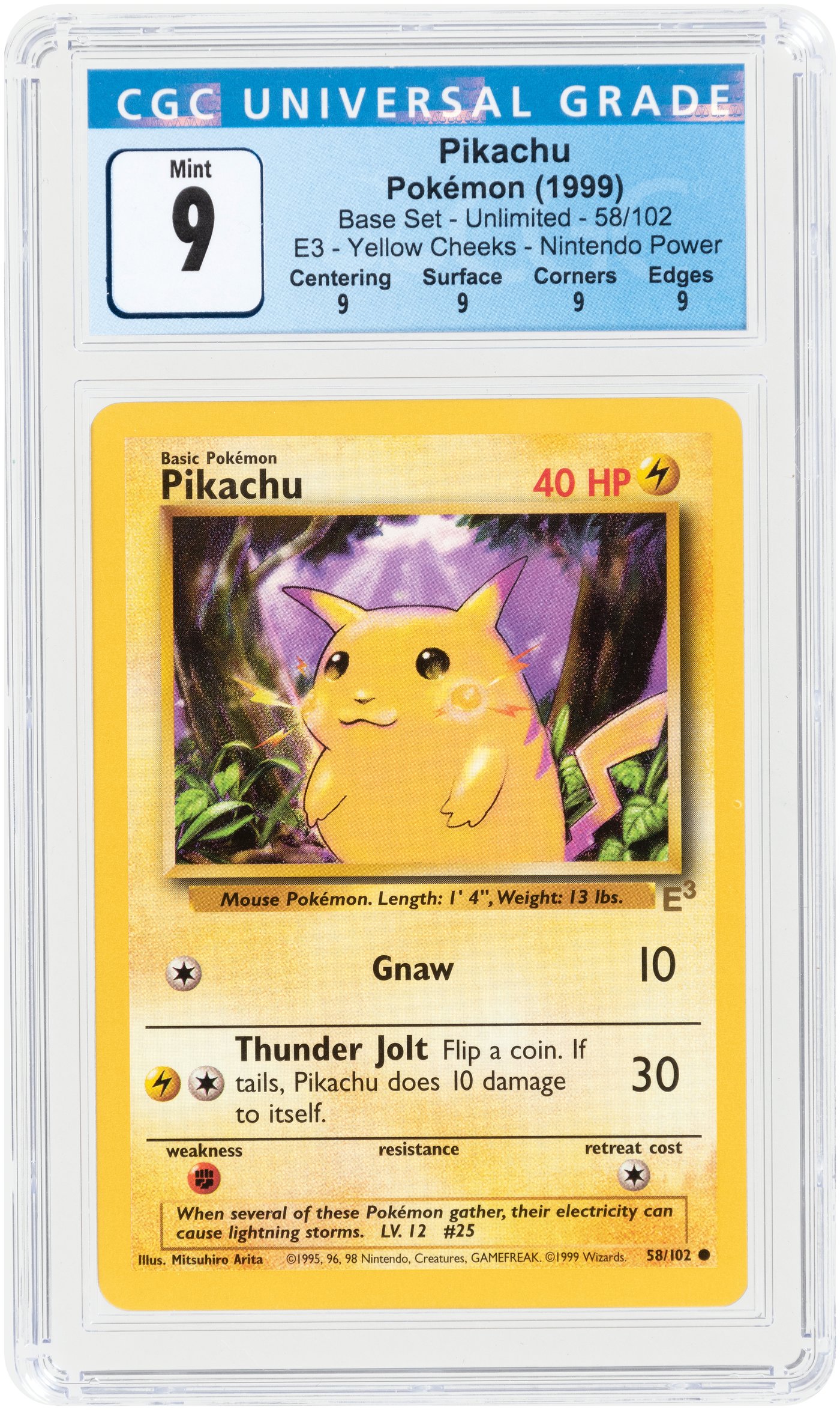 E3 stamped selling Pikachu