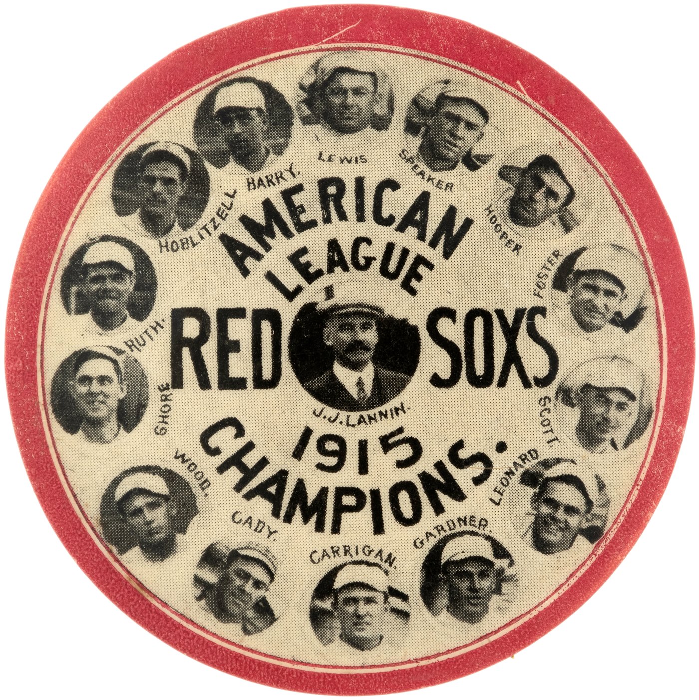 Spectacular 1915 Boston Red Sox Babe Ruth Era World Champions Baseball  Pennant