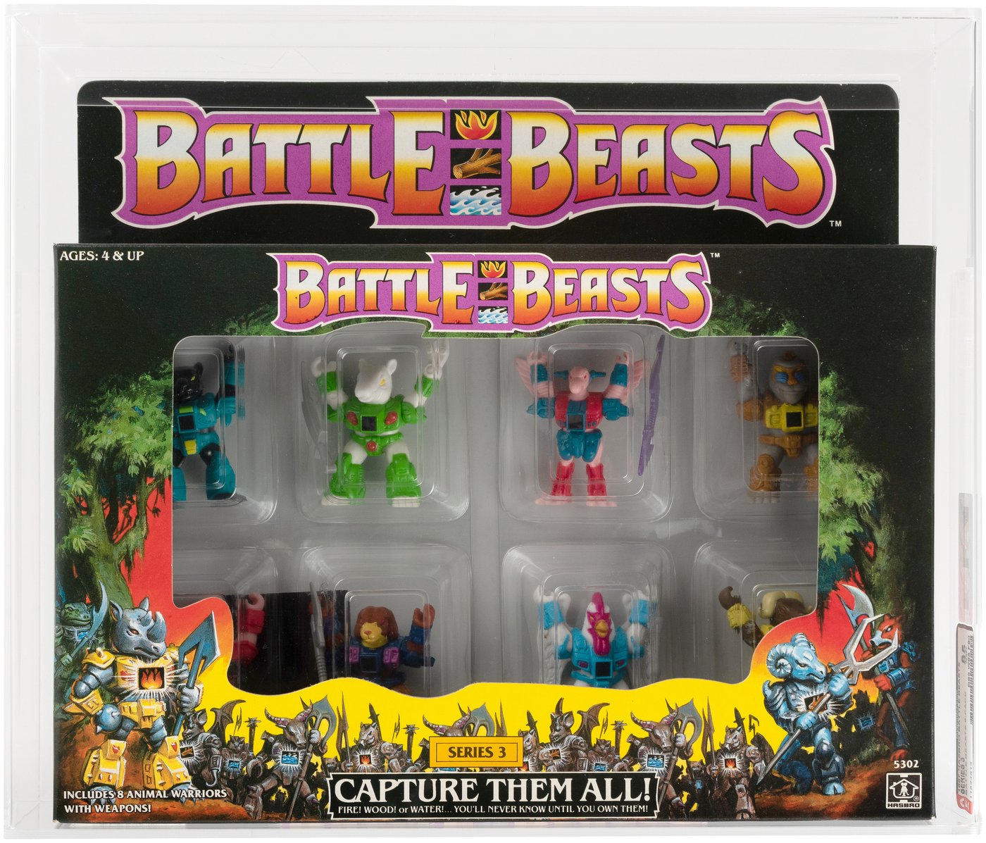 Hake's - BATTLE BEASTS SERIES 3 8-PACK AFA 85 NM+.