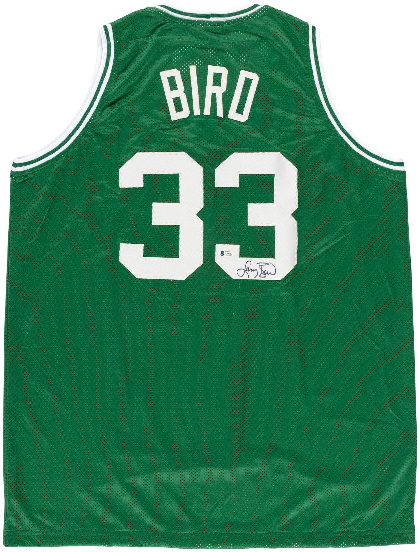 Hake's - LARRY BIRD (HOF) BOSTON CELTICS SIGNED BASKETBALL JERSEY.