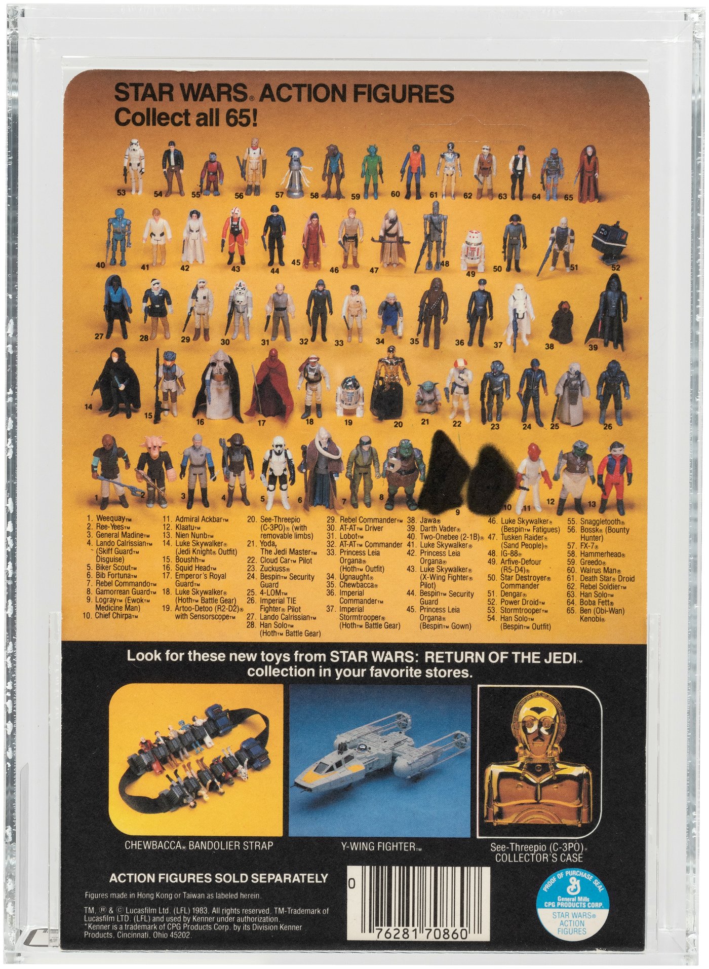 Hake's - STAR WARS: RETURN OF THE JEDI - LOBOT 65 BACK-A PROOF CARD AFA ...