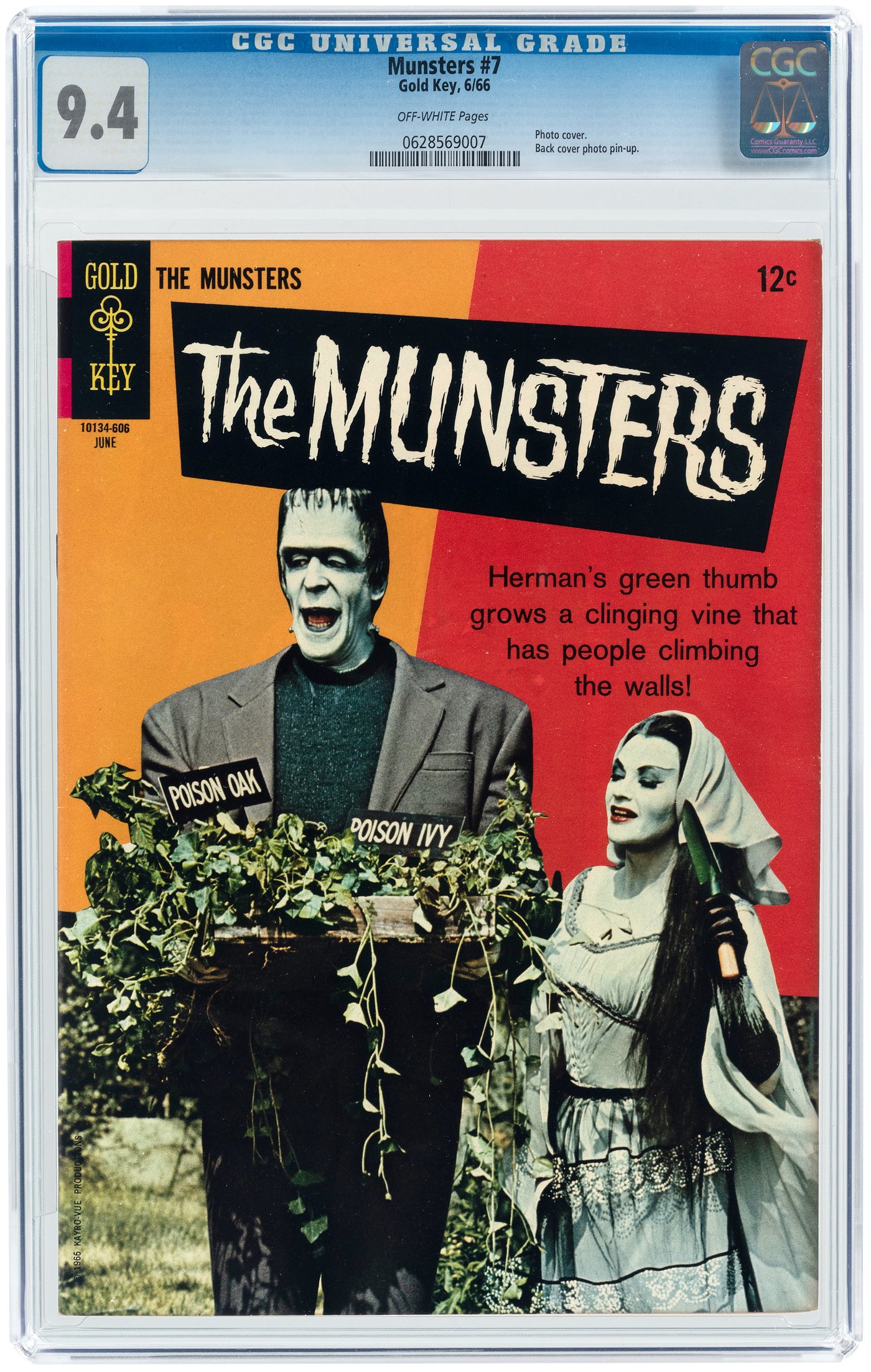 Hake's - MUNSTERS #7 JUNE 1966 CGC 9.4 NM.