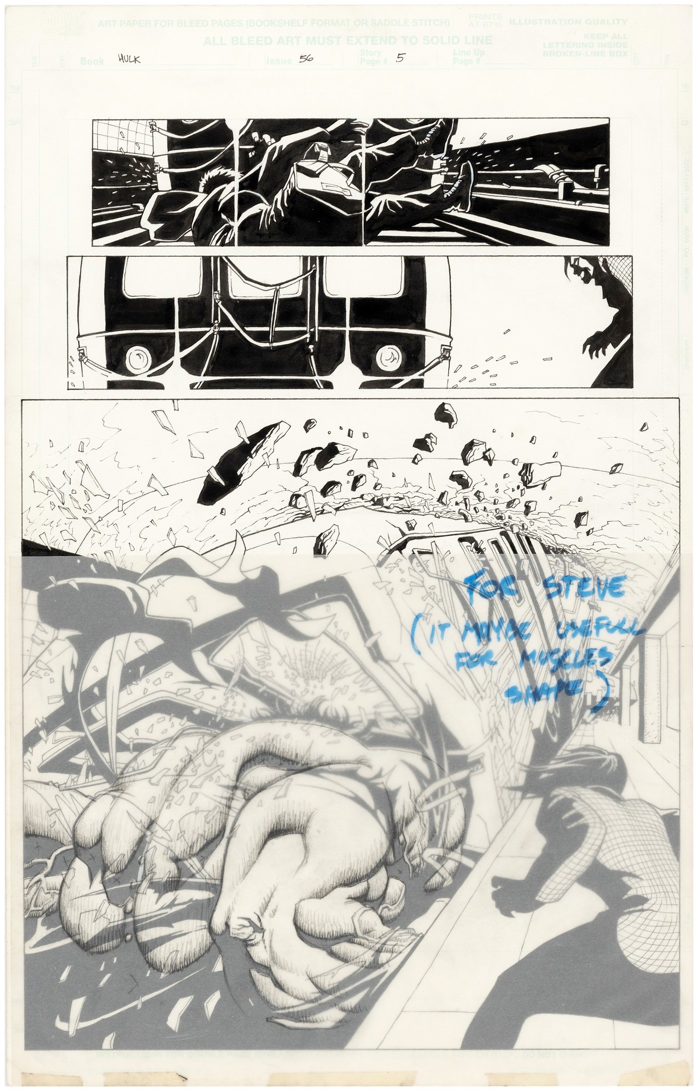 Hake S Incredible Hulk Vol Comic Book Page Original Art Trio By Leandro Fern Ndez