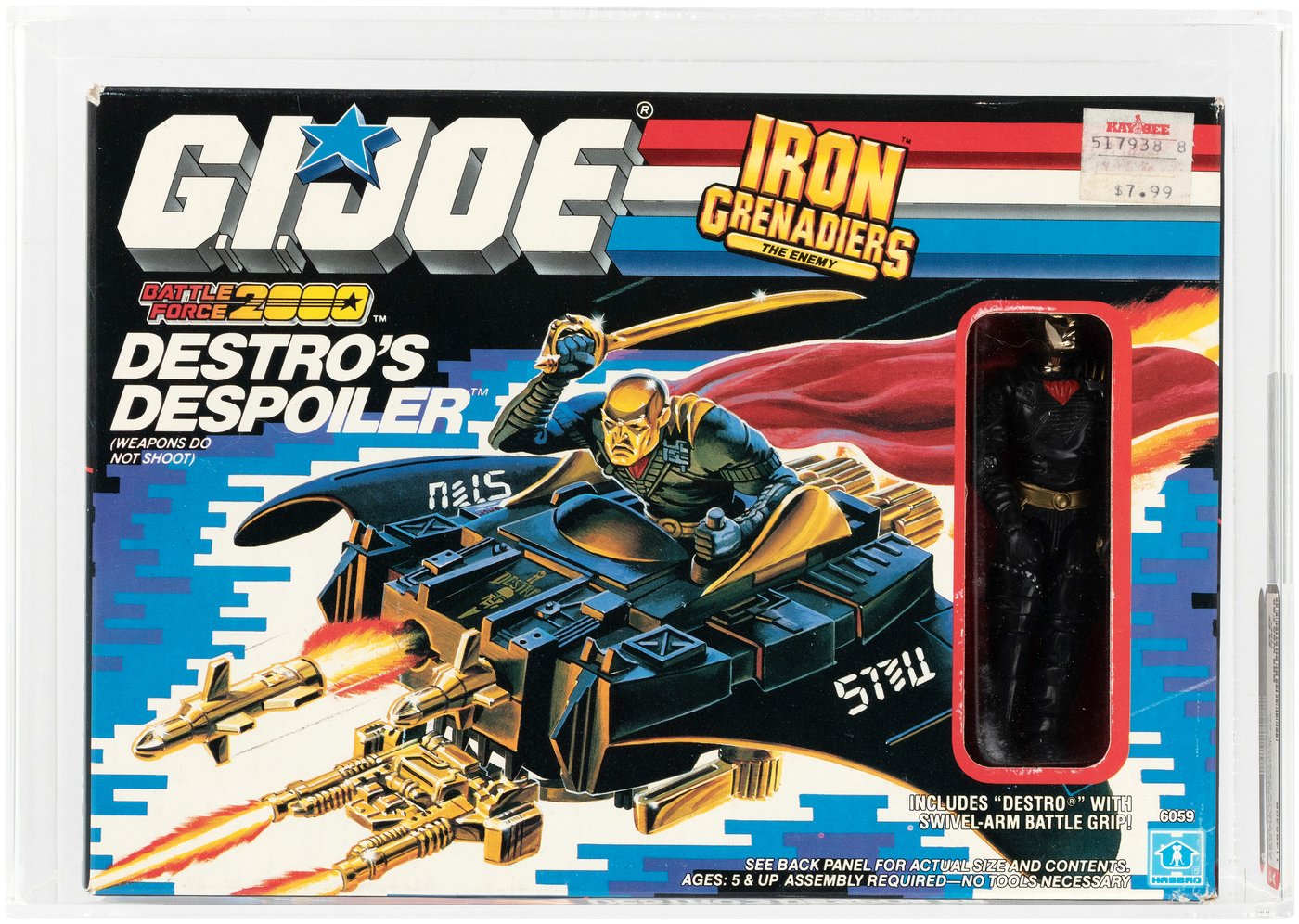 Hake's - G.I. JOE IRON GRENADIERS DESTRO'S DESPOILER SERIES 7 AFA 85 NM+.