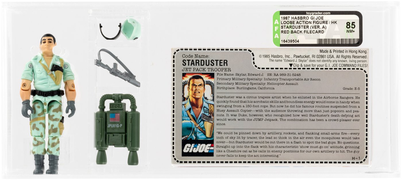 Hake's - G.I. JOE LOOSE ACTION FIGURE/HK STARDUSTER (VER.A) AFA 85