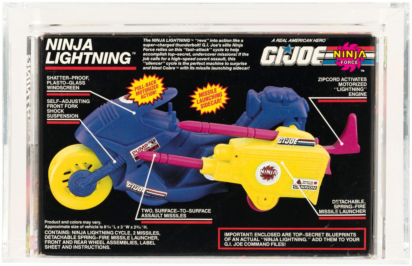 Hakes Gi Joe Ninja Force Ninja Lightning Fast Attack Cycle Series