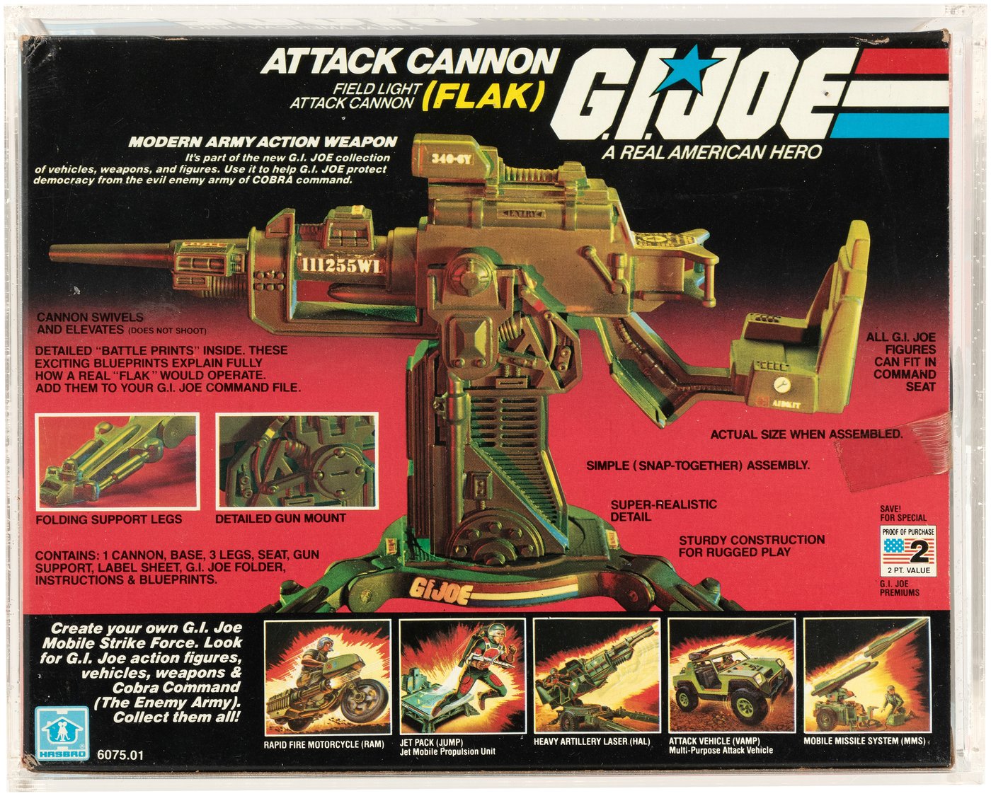 Hake's - G.I. JOE ATTACK CANNON (FLAK) CAS 80+.