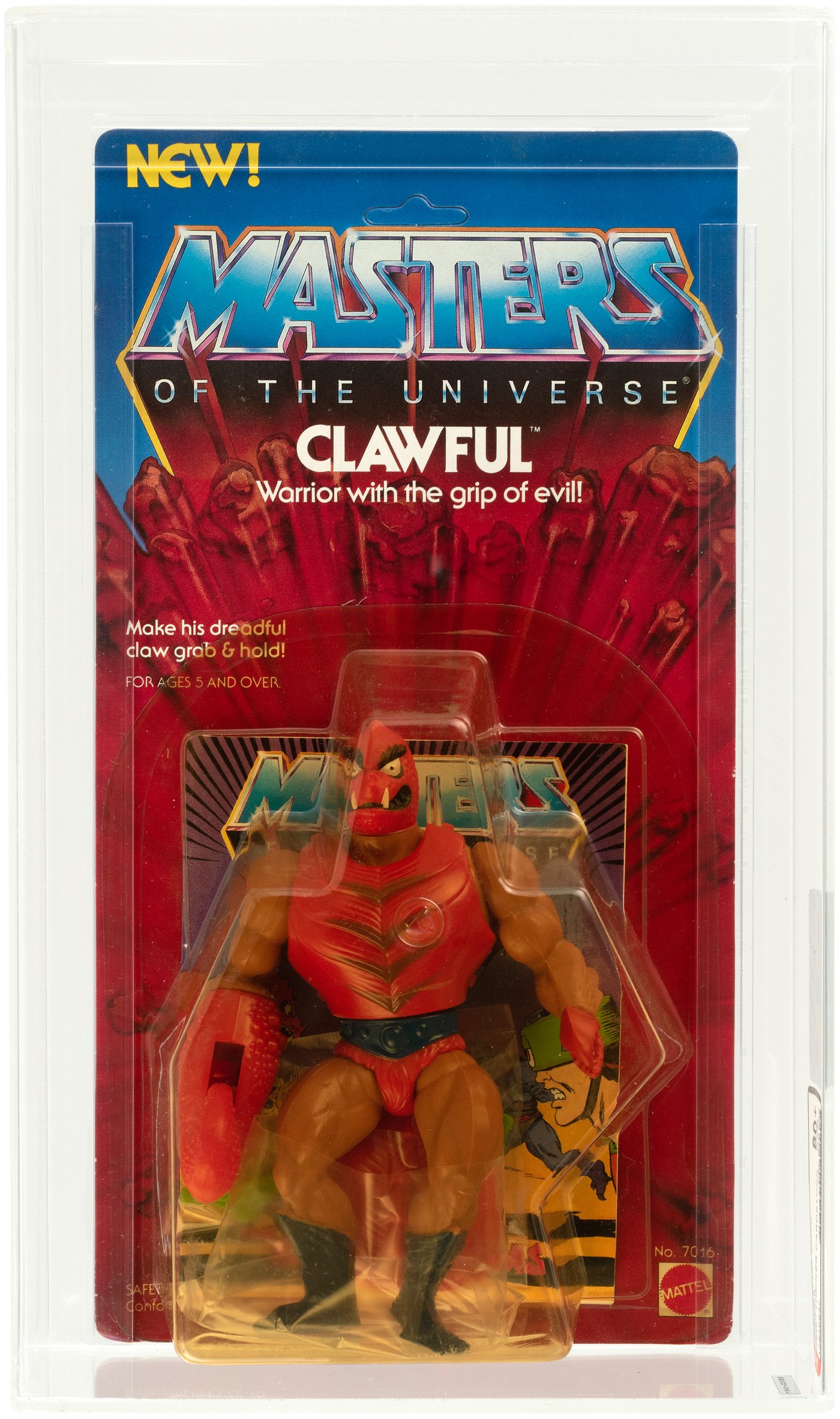 Hake's - TEST SAMPLE MASTERS OF THE UNIVERSE - CLAWFUL SERIES 3 AFA 80 ...