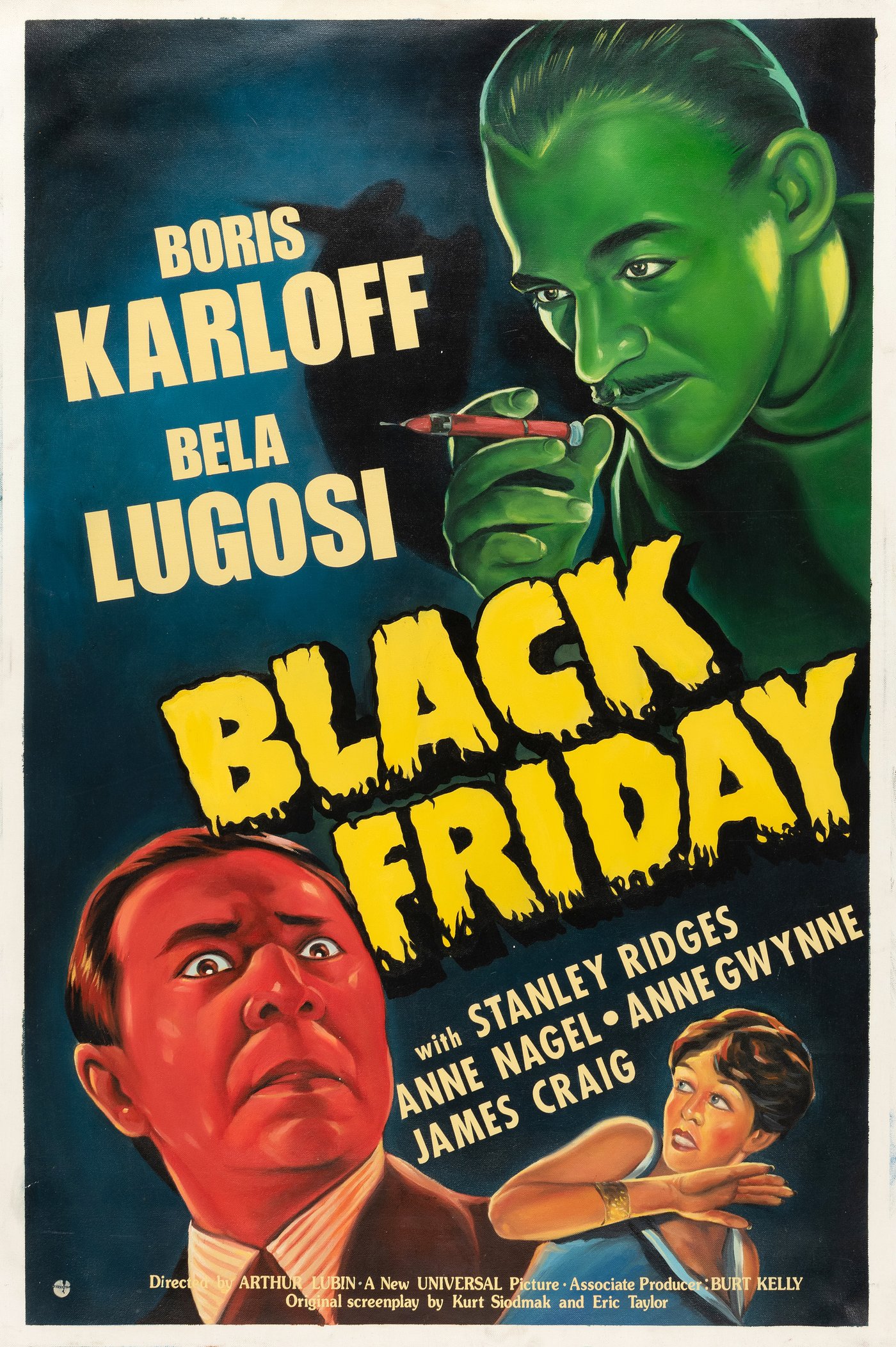 Hake's - BLACK FRIDAY MOVIE POSTER RECREATION ORIGINAL ART.