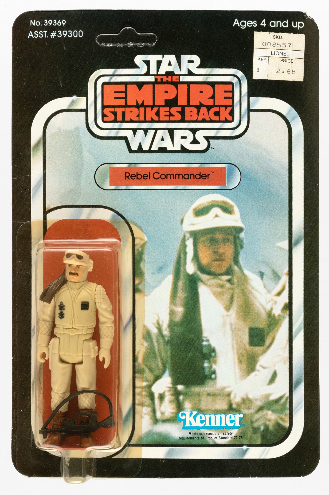Hakes Star Wars The Empire Strikes Back Rebel Commander 41 Back E Carded Action Figure
