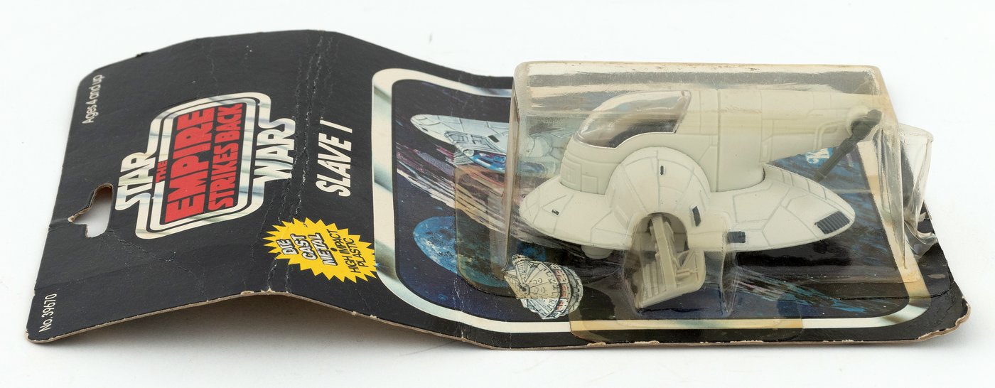 Hakes Star Wars The Empire Strikes Back Slave I Die Cast Vehicle On 11 Back B Card