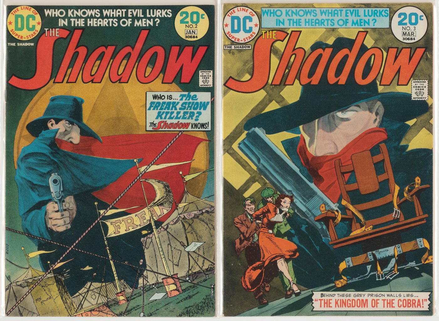 Hake's - THE SHADOW BRONZE AGE LOT OF 5 ISSUES.