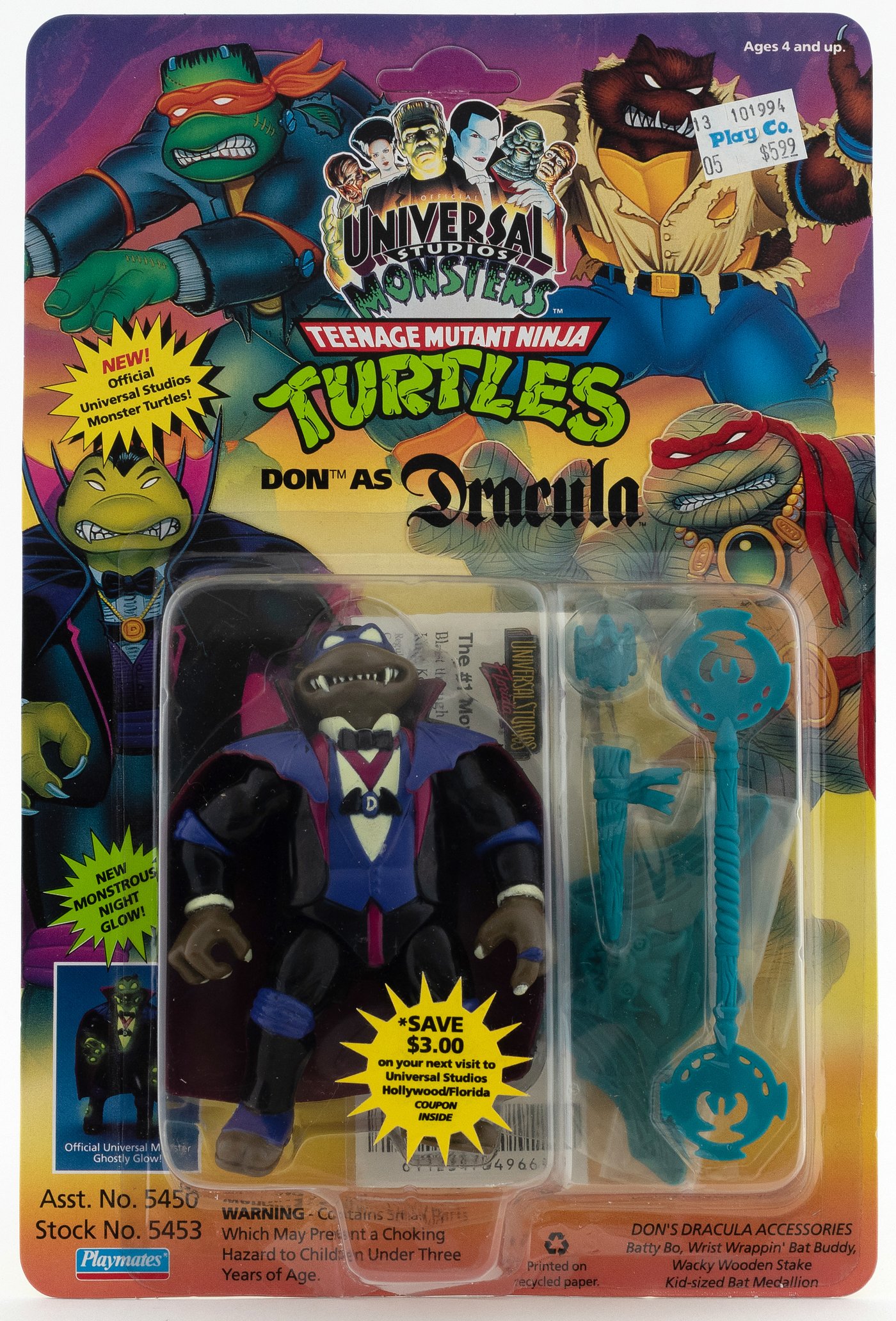 Hake's - UNIVERAL STUDIOS MONSTERS TEENAGE MUTANT NINJA TURTLES - DON ...