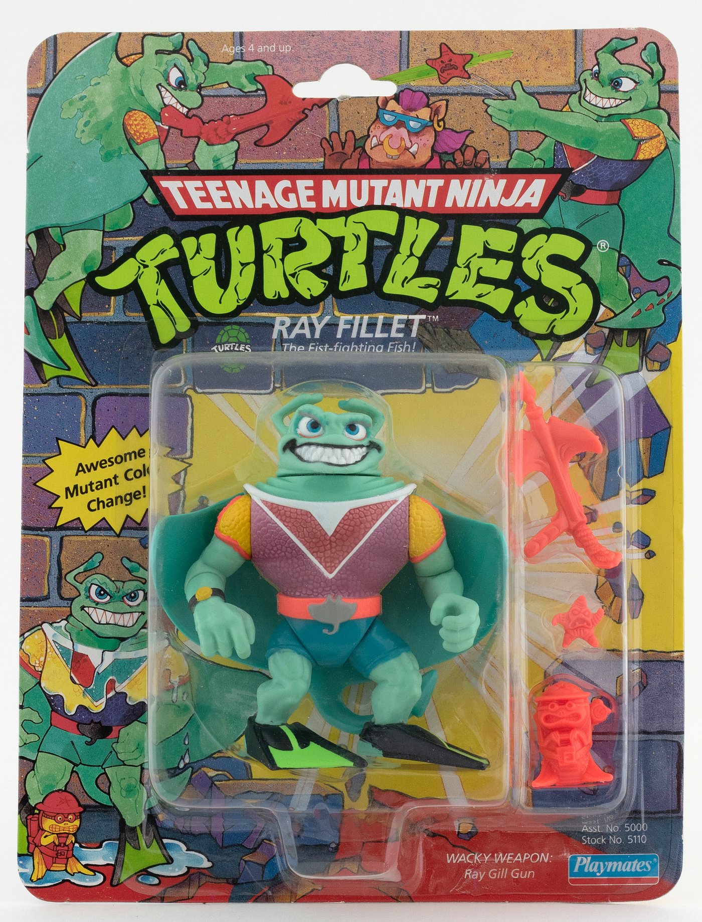 Hake's - TEENAGE MUTANT NINJA TURTLES - RAY FILLET SERIES 4/44 BACK ...