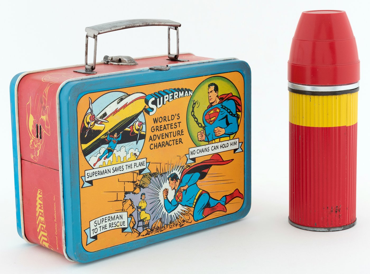 Hakes Superman Classic Metal Lunchbox And Thermos