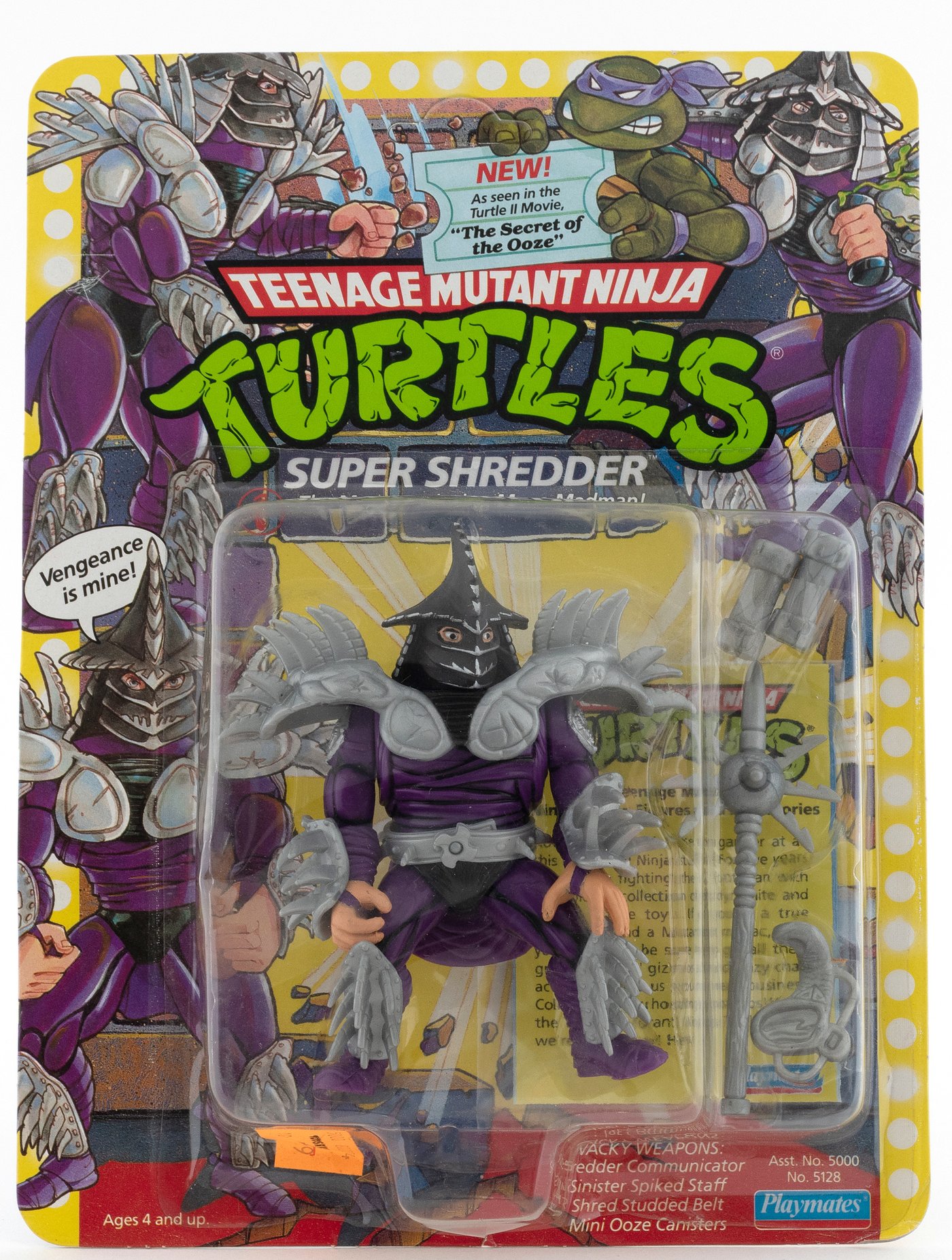 1992 Playmates Teenage Mutant Ninja Turtles Carded Action Figure - Super  Shredder