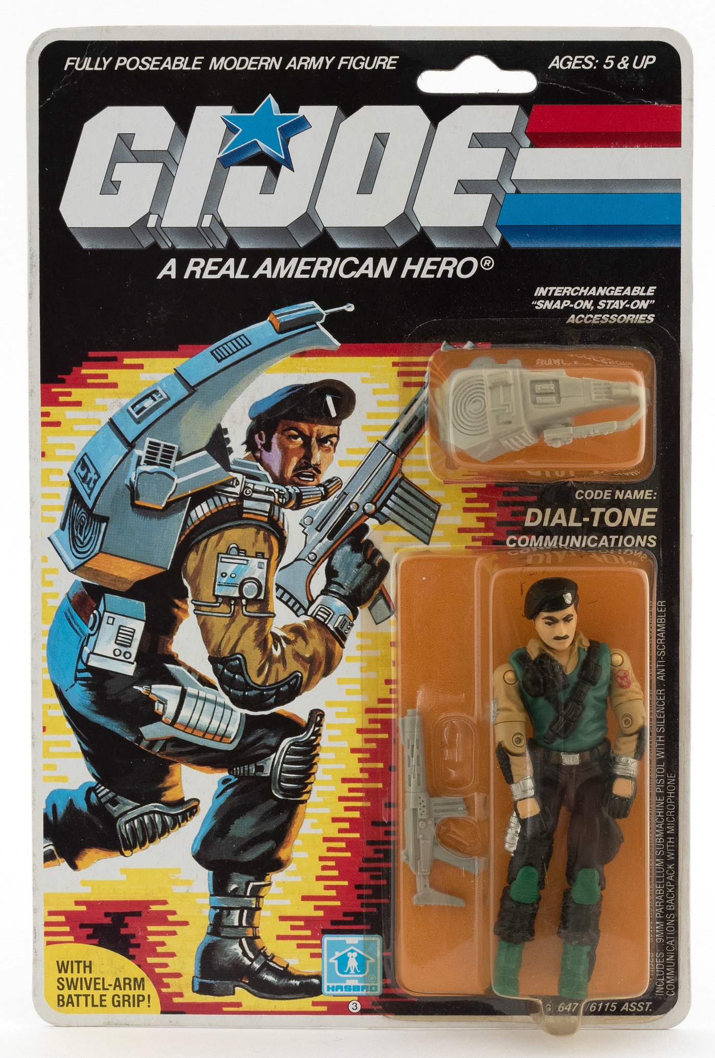 Hake's - G.I. JOE: A REAL AMERICAN HERO - DIAL-TONE SERIES 5/36 BACK ...