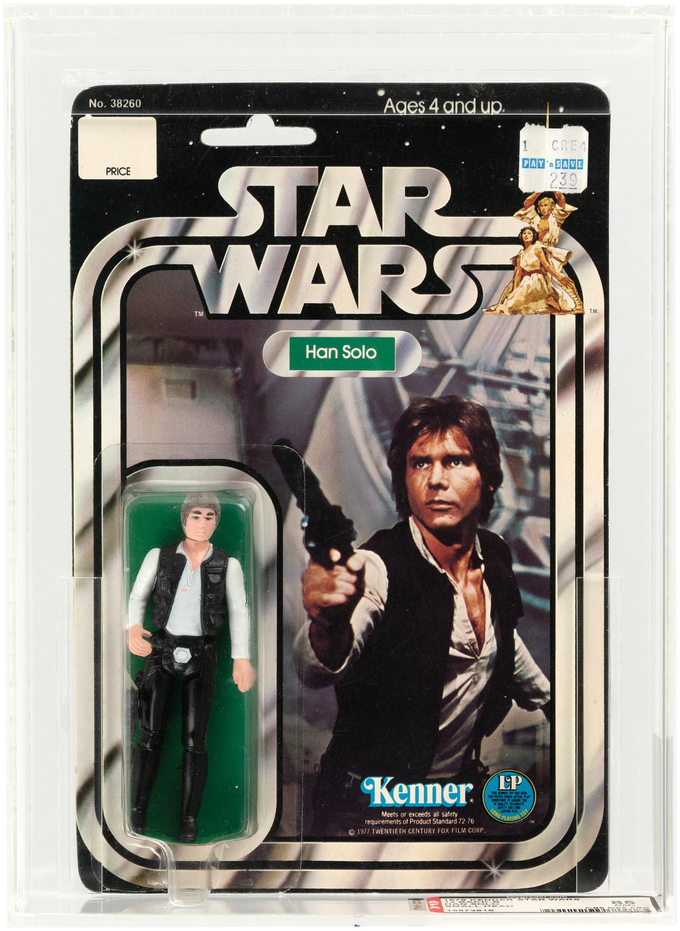 Hake's - STAR WARS - HAN SOLO 12 BACK-B AFA 85 NM+ (SMALL HEAD).