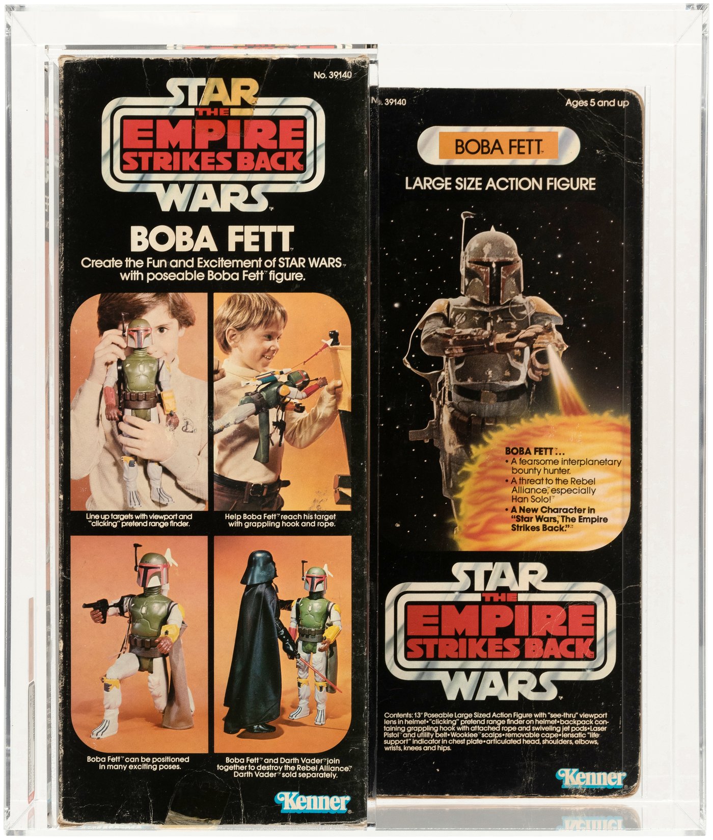 Hakes Star Wars The Empire Strikes Back Boba Fett 12 Inch Series Afa 40 G