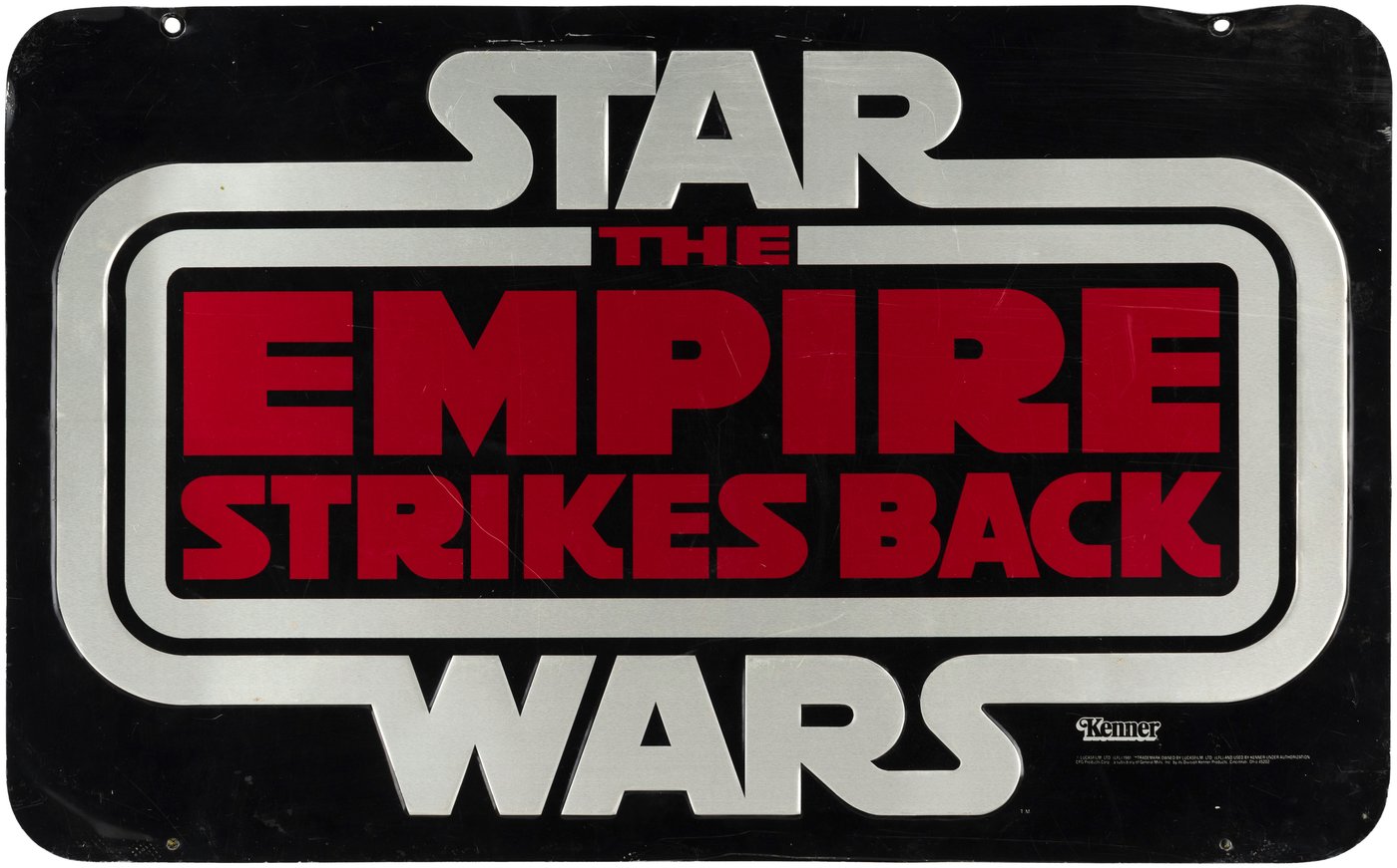 Hake's - STAR WARS: THE EMPIRE STRIKES BACK METAL STORE DISPLAY SIGN.