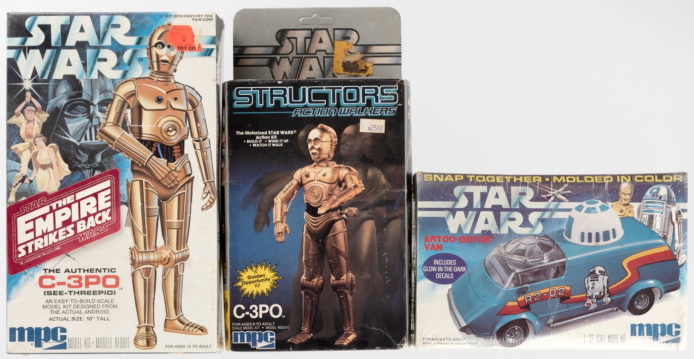 Hake's - STAR WARS MPC BOXED MODEL KIT TRIO.