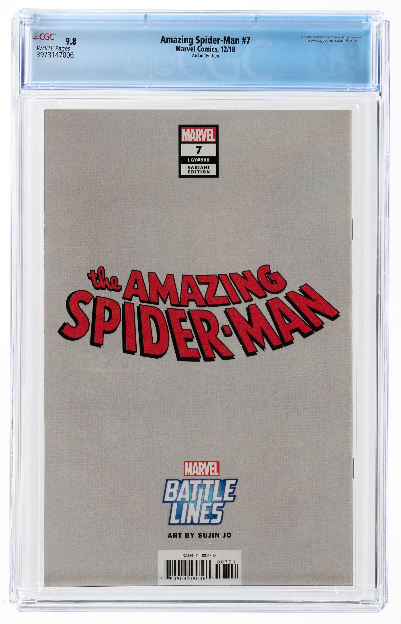 Hake's - AMAZING SPIDER-MAN VOL. 5 #7 DECEMBER 2018 CGC 9.8 NM/MINT ...