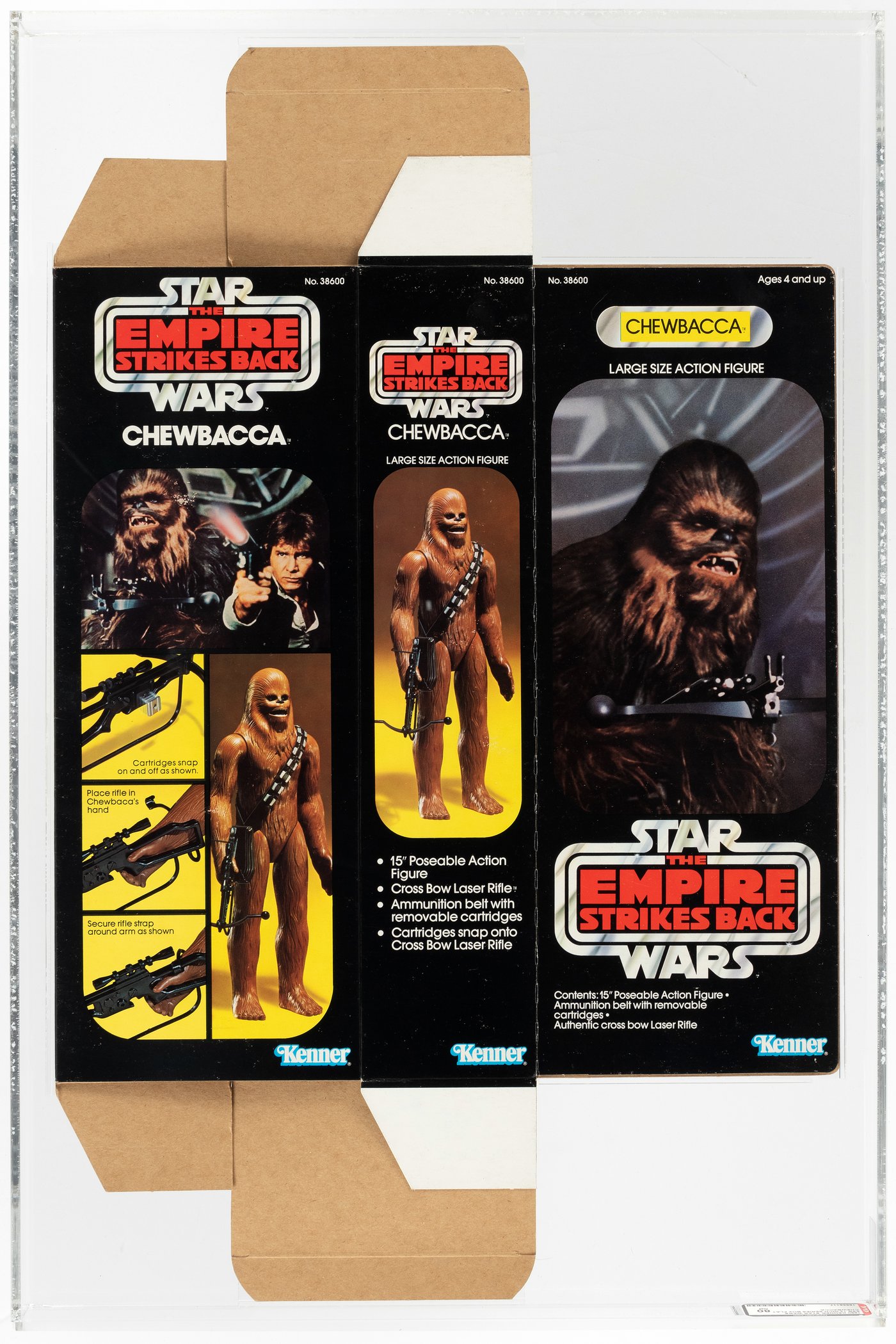 Hakes Star Wars The Empire Strikes Back Chewbacca 12 Inch Series Box Flat Afa 80 Nm