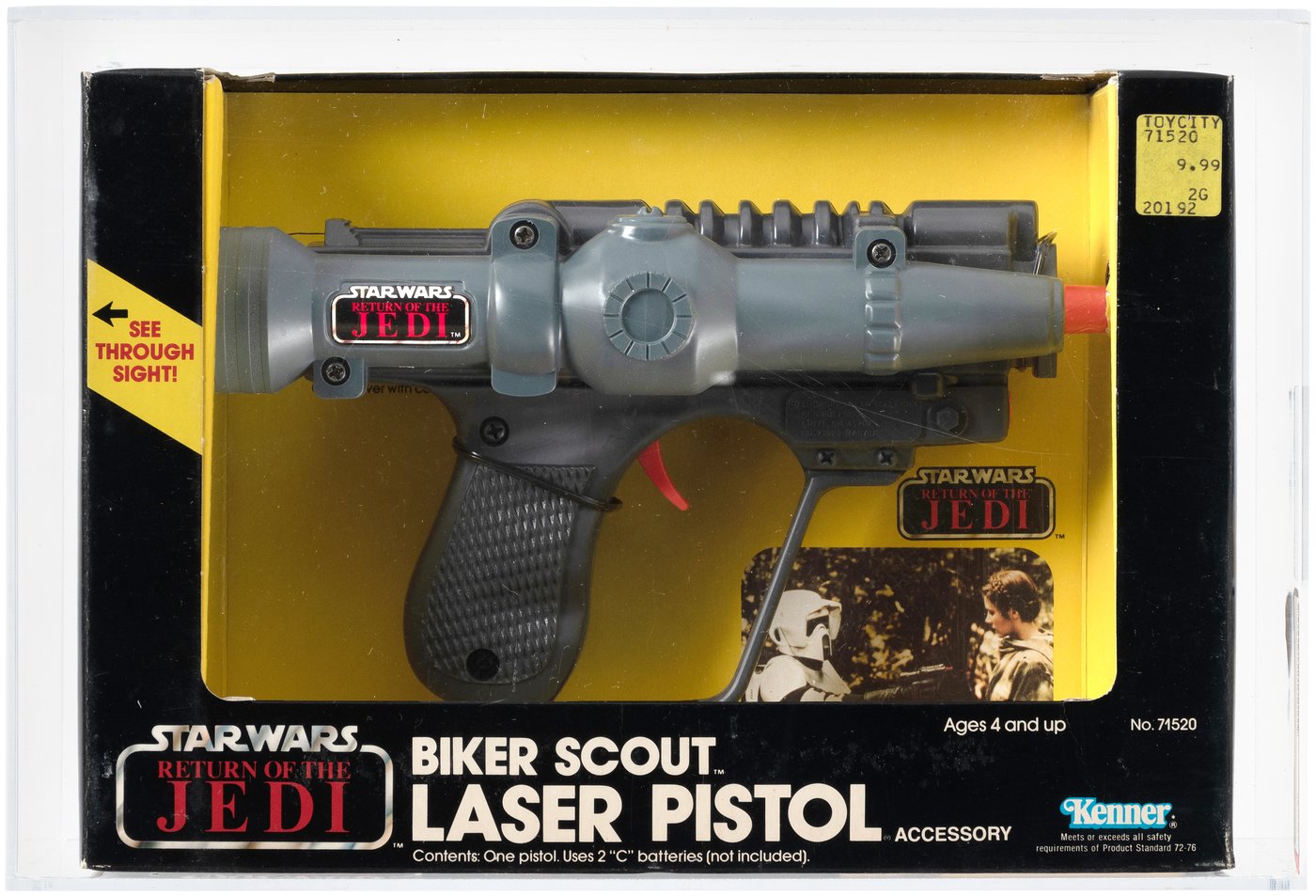 1984 Vintage Star Wars Return buy of the Jedi Biker Scout Laser Pistol