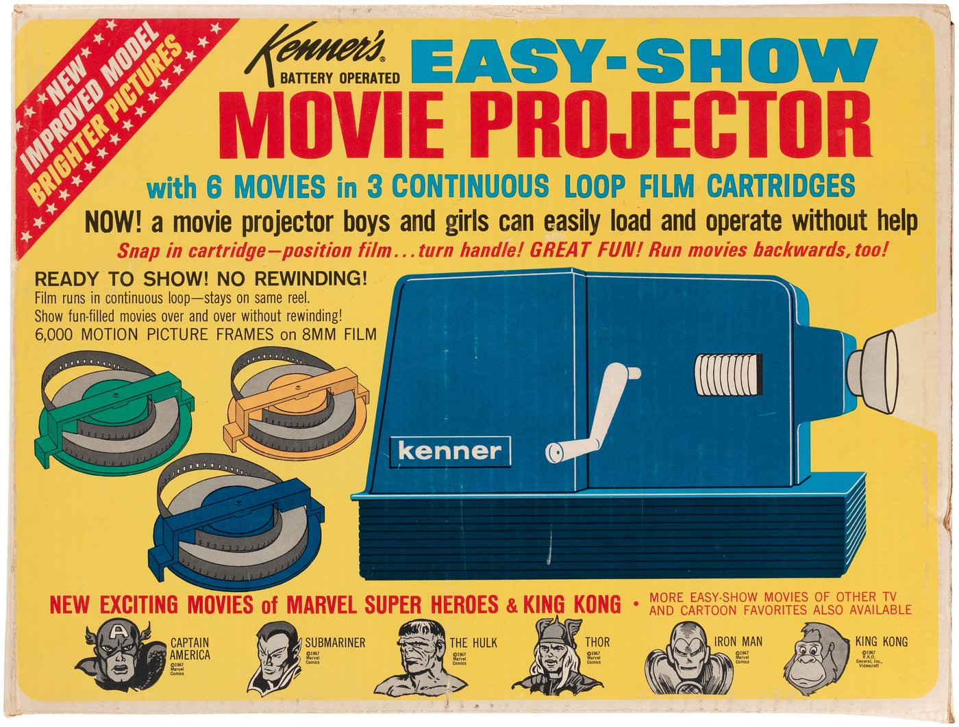 Hake's KENNER'S EASYSHOW MOVIE PROJECTOR BOXED SET WITH MARVEL