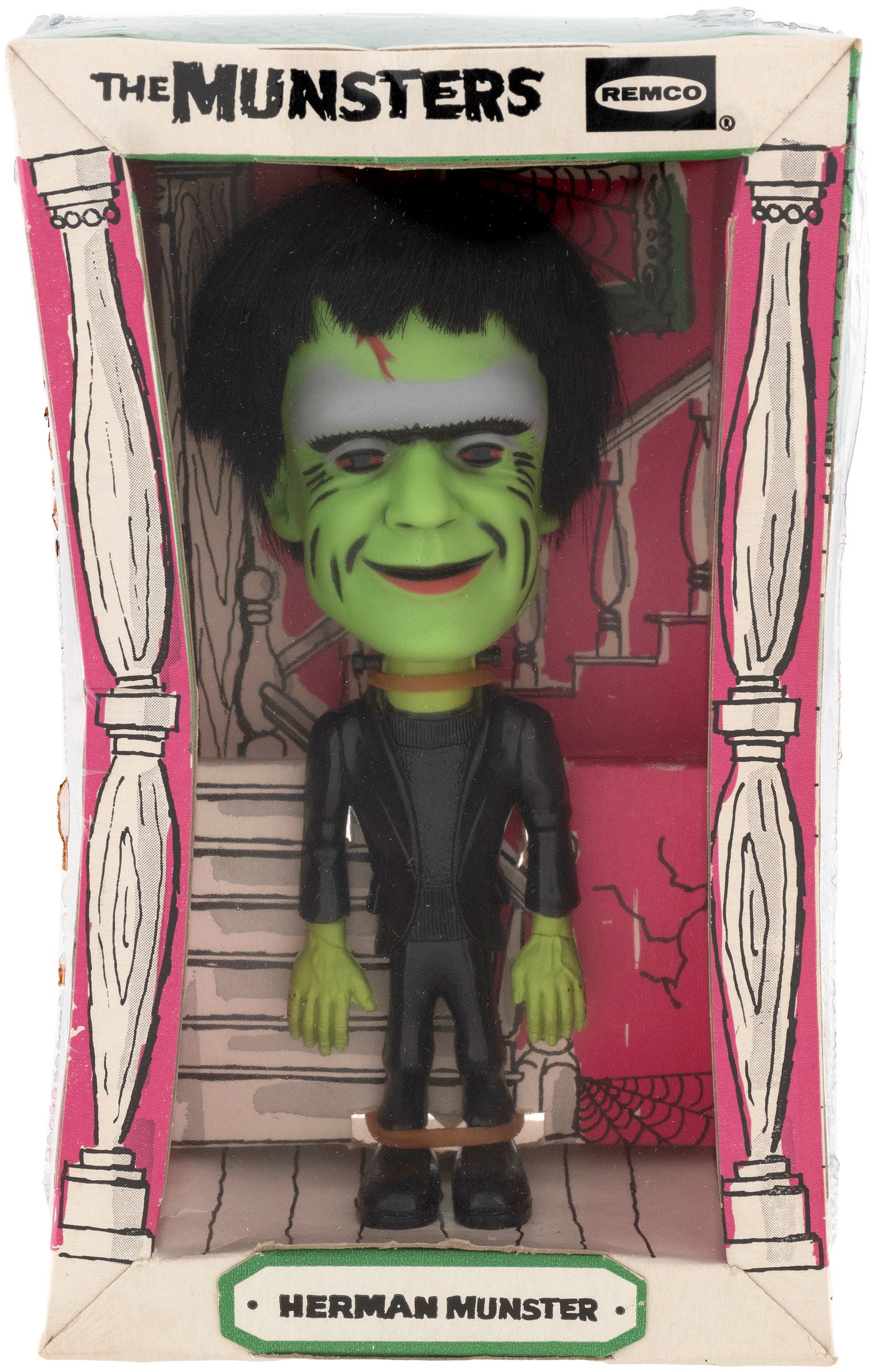 Hake's - REMCO THE MUNSTERS - HERMAN MUNSTER FACTORY-SEALED BOXED DOLL.