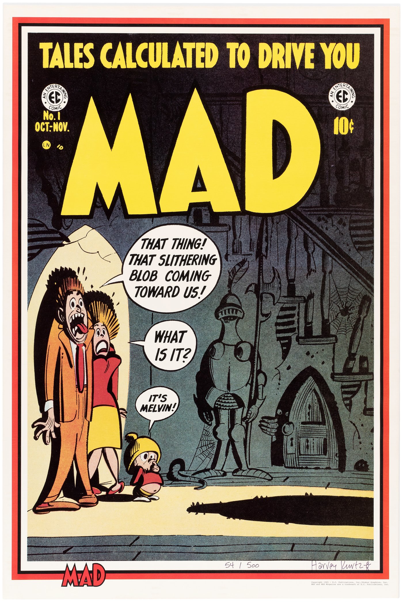 Hake's - JACK DAVIS & HARVEY KURTZMAN SIGNED & NUMBERED "MAD" COMIC ...