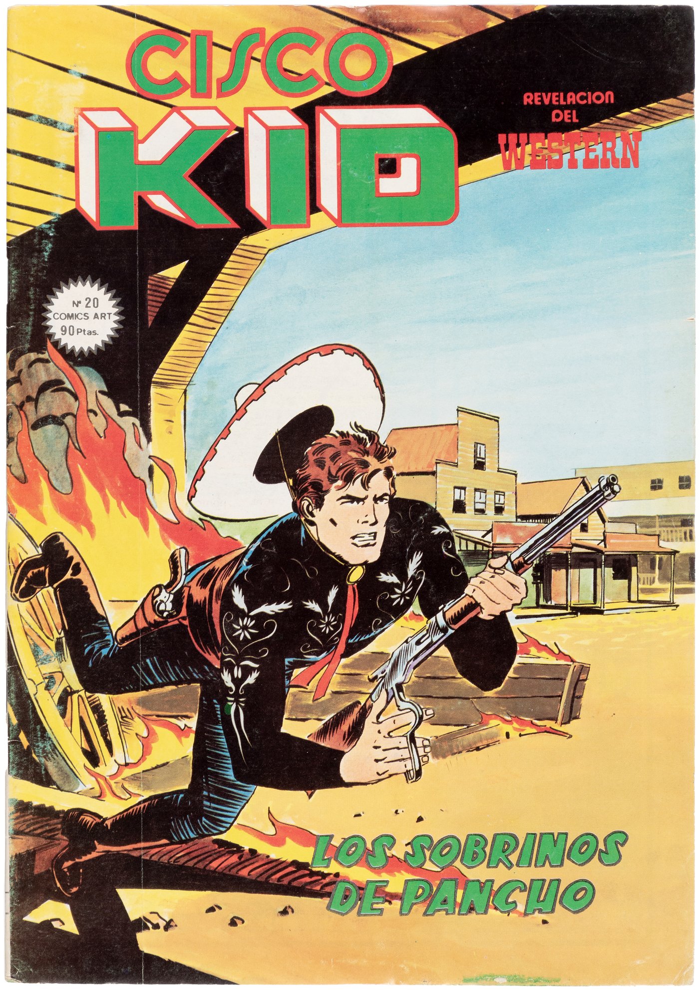 Hake's - CISCO KID SPANISH COMIC BOOK COVER ORIGINAL ART BY RAFAEL ...