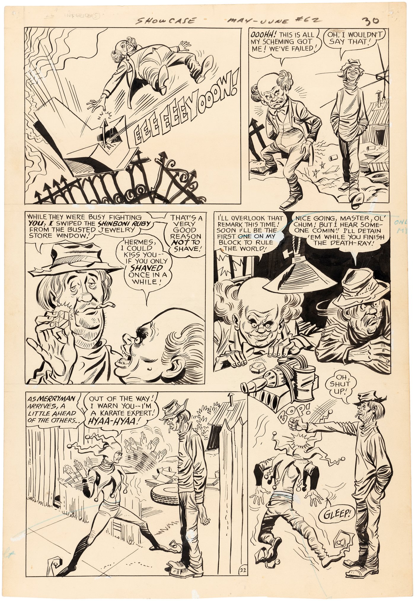 Hake's - SHOWCASE #62 COMIC BOOK PAGE ORIGINAL ART BY JOE ORLANDO ...