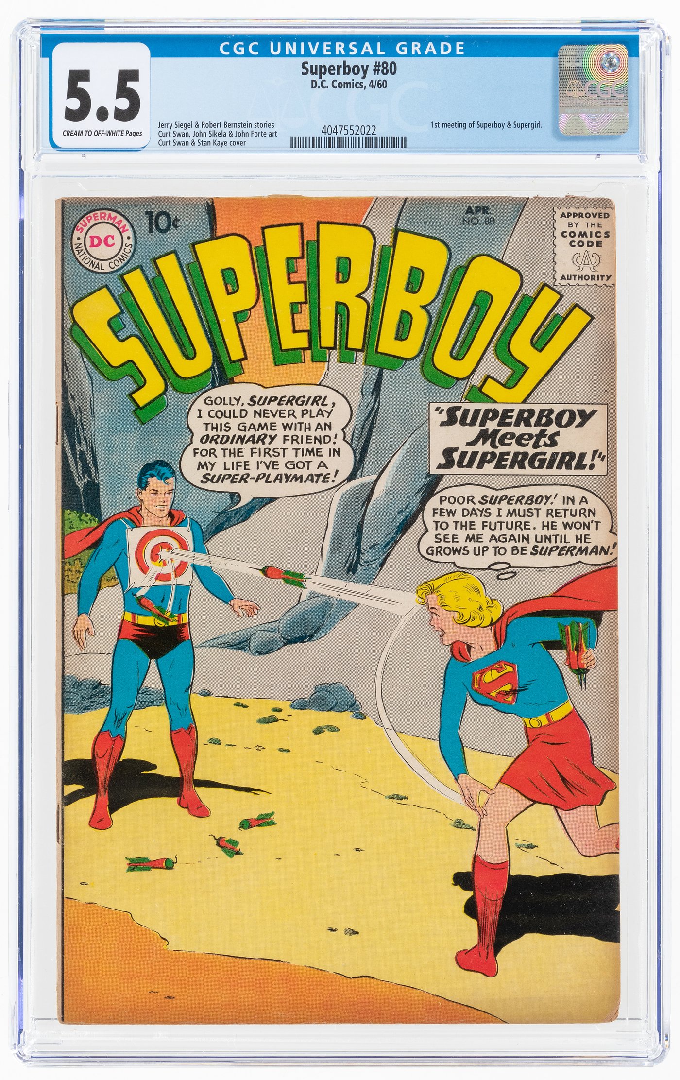 Hake's - SUPERBOY #80 APRIL 1960 CGC 5.5 FINE-.
