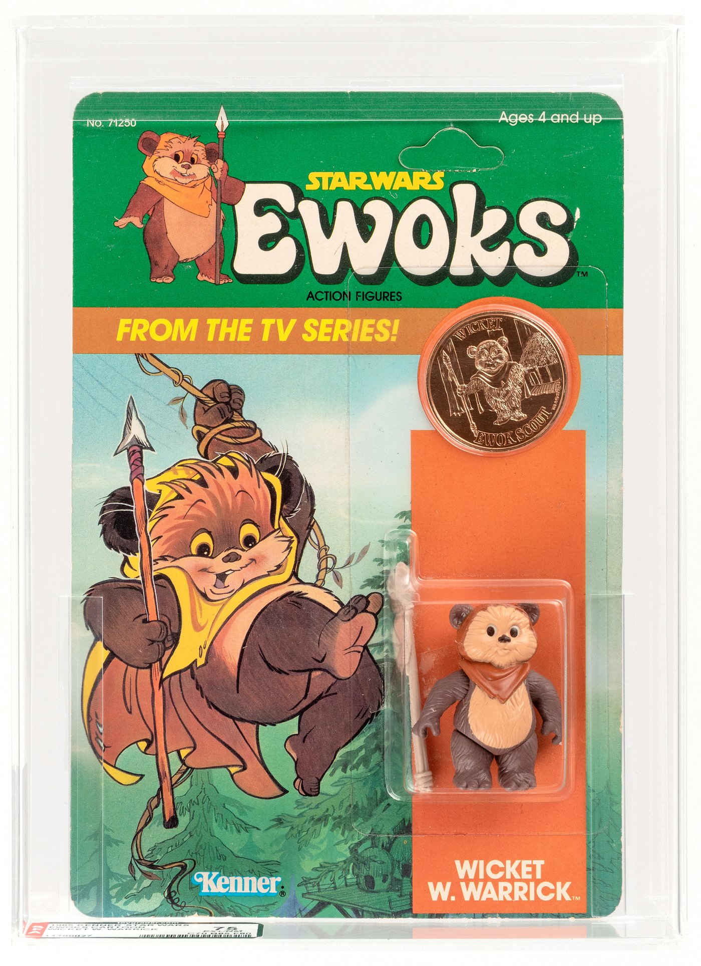 Hake's - STAR WARS: EWOKS - WICKET W. WARRICK AFA 75+ EX+/NM (CLEAR ...