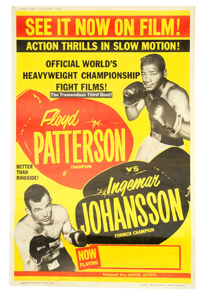 Hakes Floyd Patterson Vs Ingemar Johansson Linen Mounted