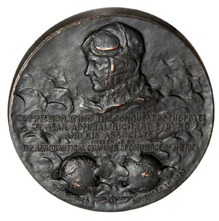 Hake's - Rear Admiral Byrd 1929 Commemorative Medal.