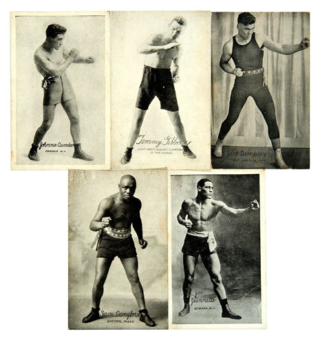 Hake's - 1923 BOXING POSTCARDS W/JACK DEMPSEY.