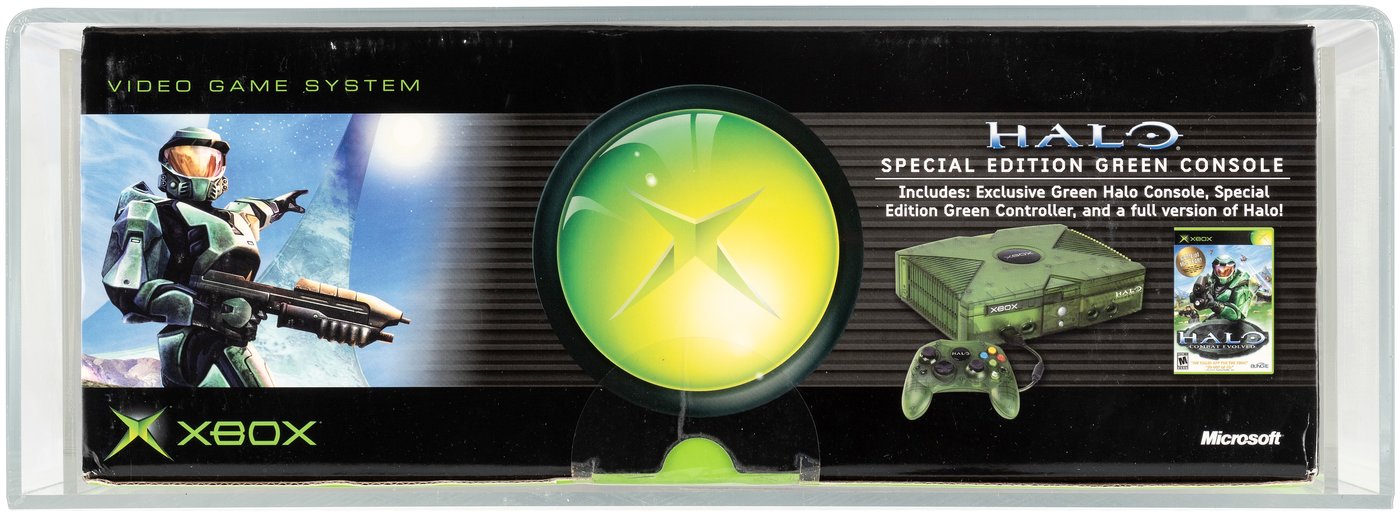 Hake's - XBOX VIDEO GAME SYSTEM (2004) HALO SPECIAL EDITION VGA 85 NM+ ...