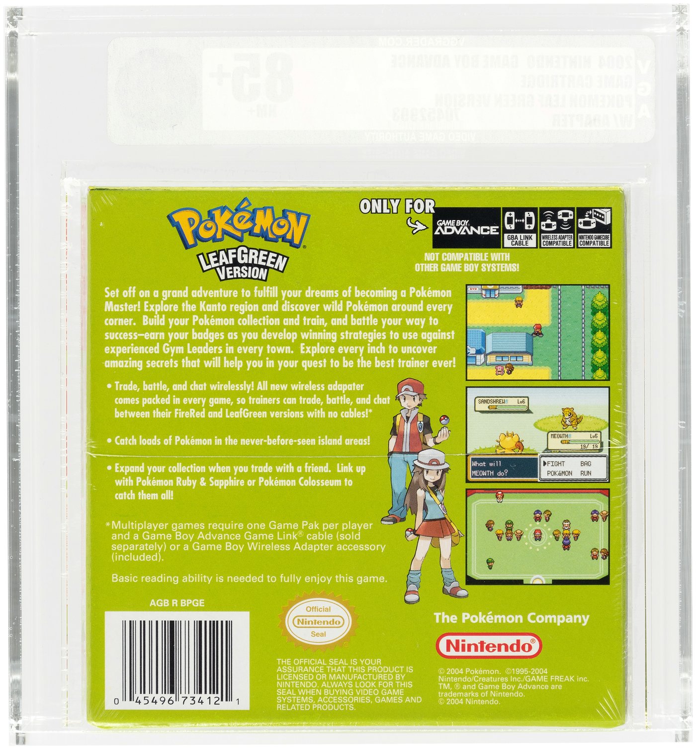 Pokemon Leaf Green Version - Game Boy Advance: Game Boy Advance